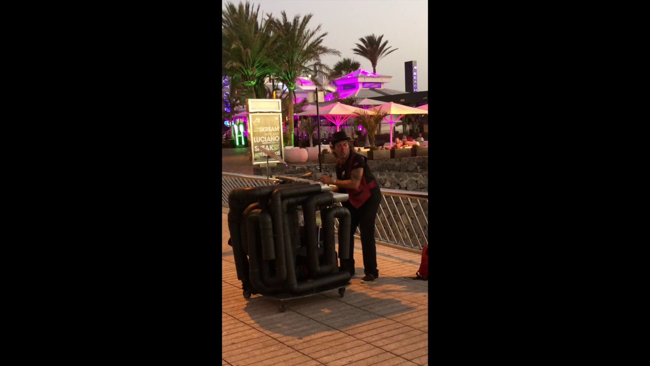 Strassenmusiker in Playa de las Americas